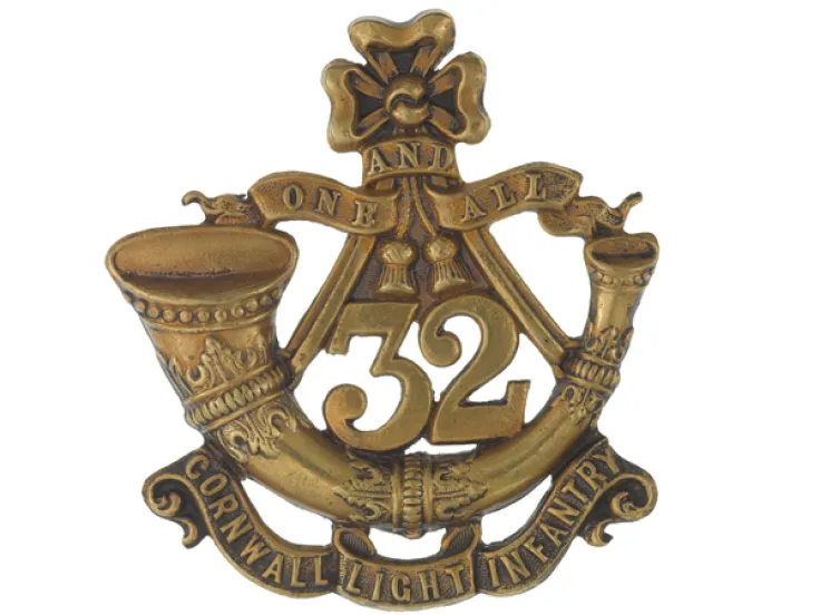 Glengarry badge, 32nd (Cornwall) Light Infantry, c1874