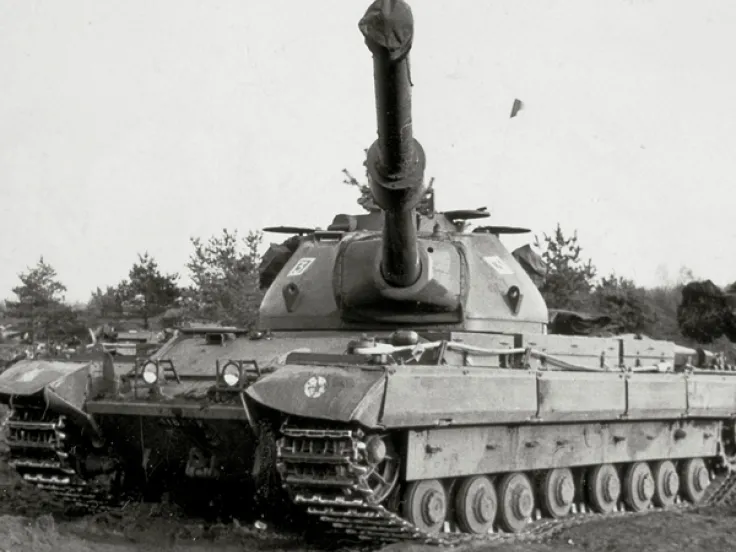 A Conqueror tank of 5th Royal Tank Regiment in Germany, c1960