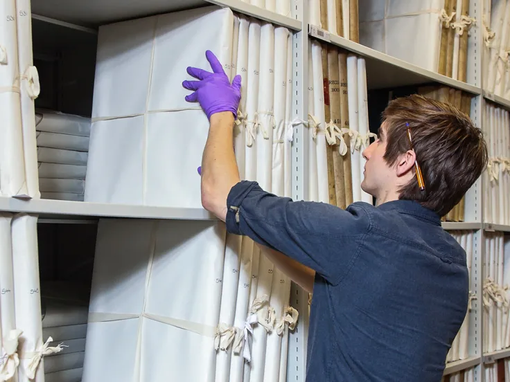 Stored archives at National Army Museum