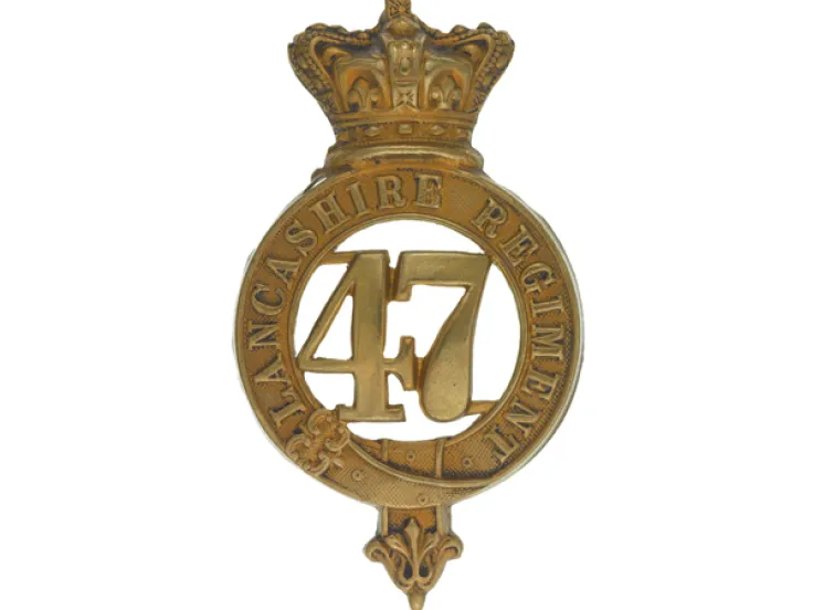 Glengarry badge, 47th (Lancashire) Regiment of Foot, c1874