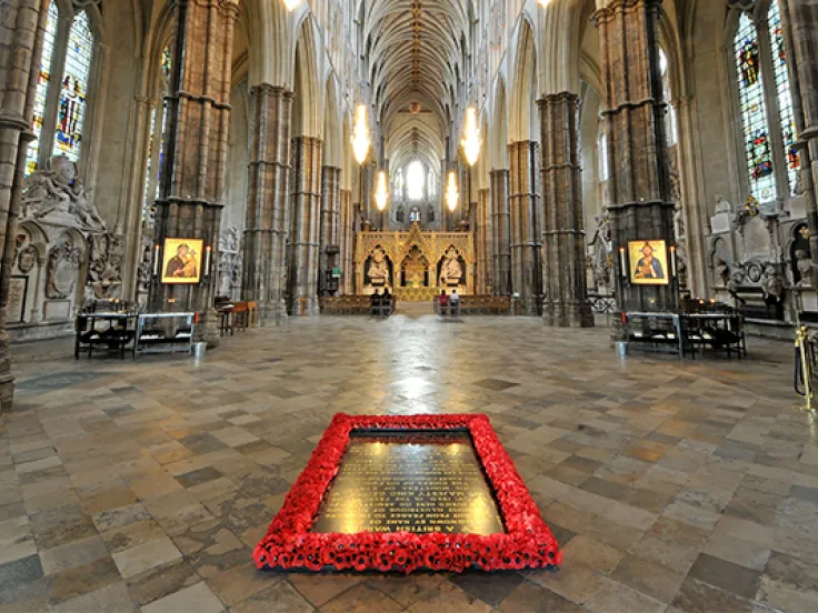 The Grave of the Unknown Warrior, Westminster Abbey