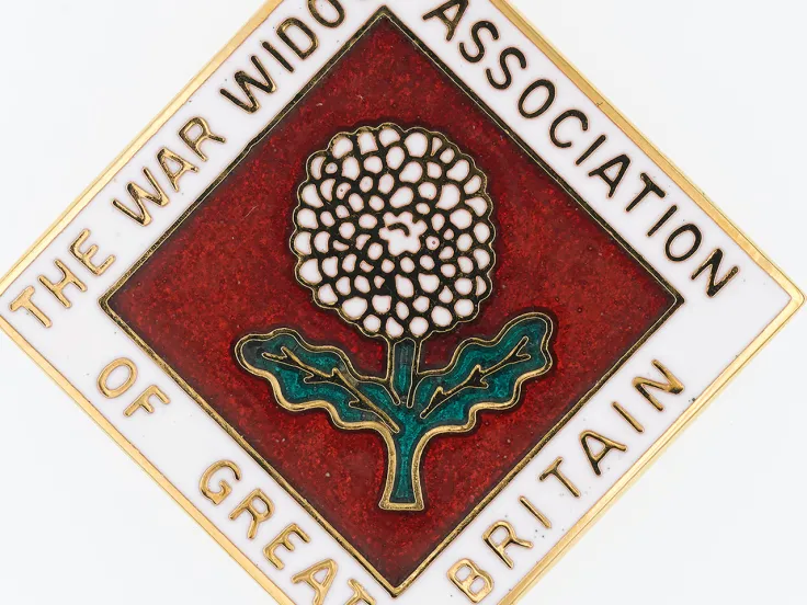 Lapel badge, War Widows Association of Great Britain, 2018