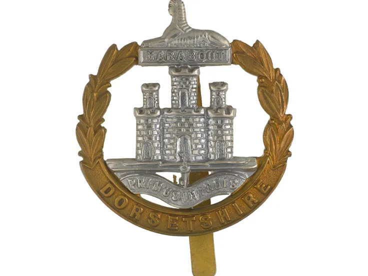 Cap badge, Dorsetshire Regiment, 1914