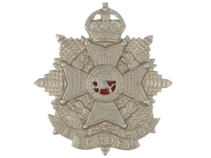 Other ranks' cap badge, The Border Regiment, c1905
