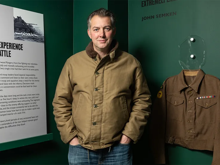 James Holland at the 'Brothers in Arms' exhibition