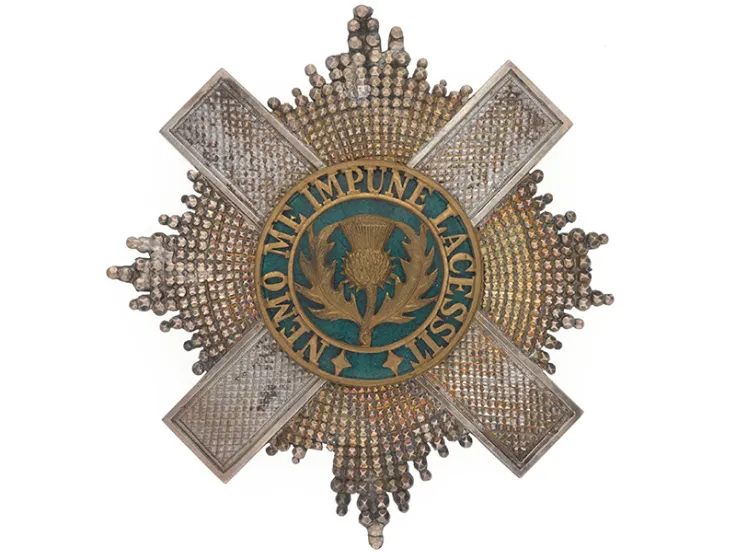 Sabretache badge of the Scots Guards, c1880