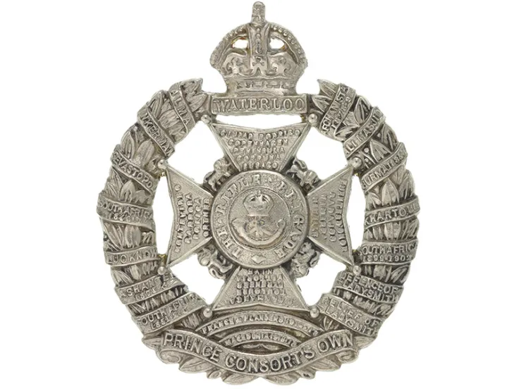Cap badge, The Rifle Brigade (Prince Consort’s Own), 1927