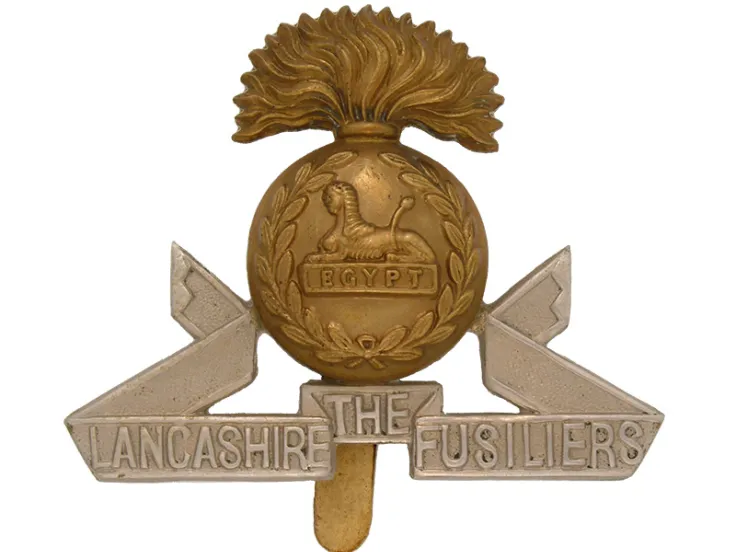 Other ranks’ cap badge, The Lancashire Fusiliers, c1900