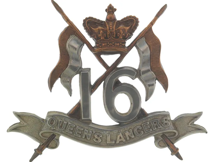 Cap badge, 16th (The Queen’s) Lancers, c1900