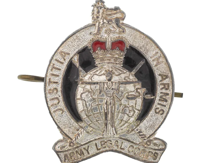 Cap badge, Army Legal Corps, c1985