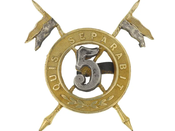 Cap badge, 5th (Royal Irish) Lancers, c1903