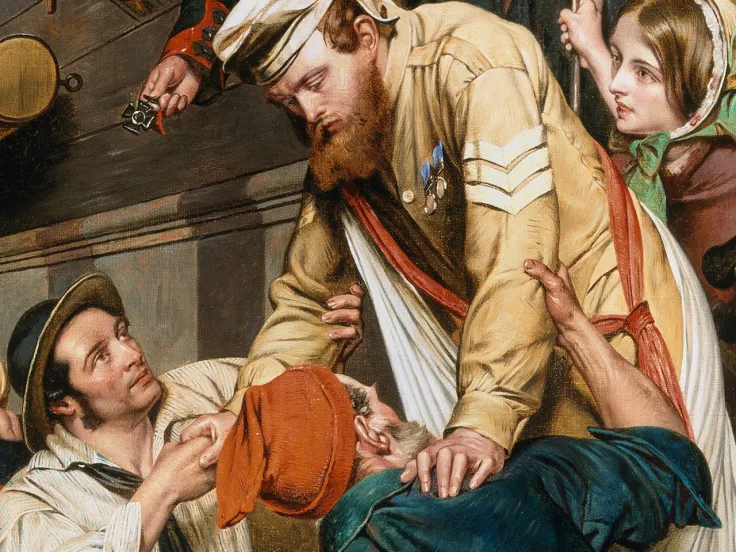 Detail from 'Home Again, 1858'
