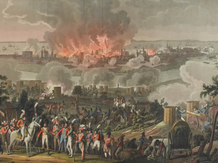 The bombardment of Copenhagen, September 1807