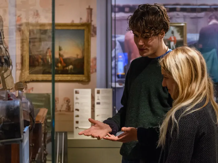 Visitors in Soldier gallery
