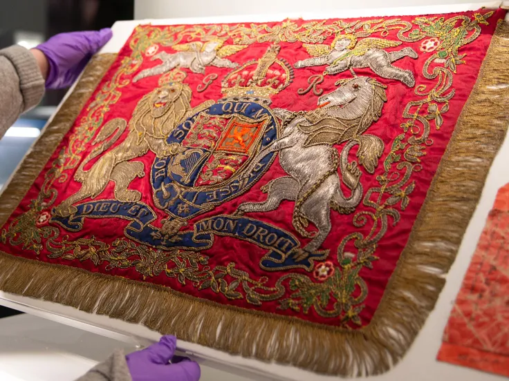 Household Cavalry trumpet banner
