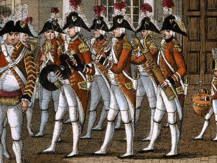 Detail from 'Changing the Guard at St James's Palace'