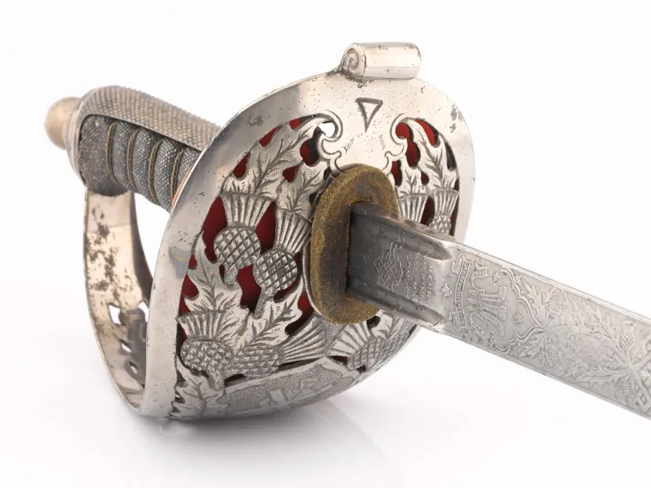 Scottish officer's broadsword, c1900