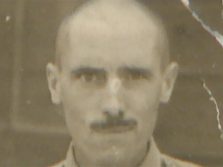 Ted Senior during his time as a prisoner of war, c1943