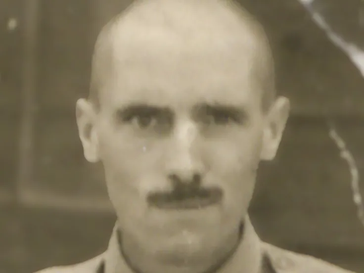 Ted Senior during his time as a prisoner of war, c1943
