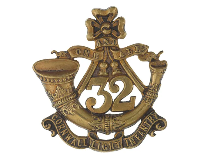 Glengarry badge, 32nd (Cornwall) Light Infantry, c1874