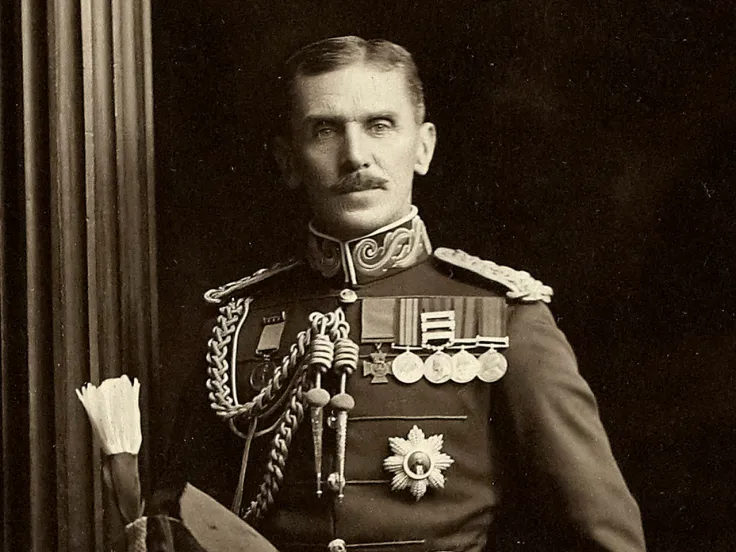 Photograph portrait of Colonel Charles Melliss VC, c1910