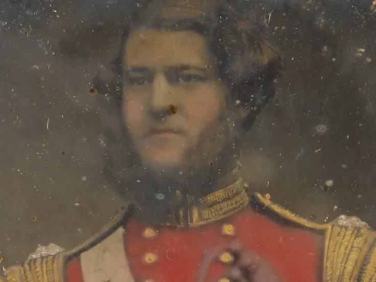 Coloured daguerreotype of Captain John Nicholson, c1855