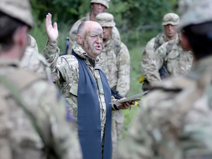 Religious service, 23 Engineer Regiment, Exercise Eagle Sapper, 2015