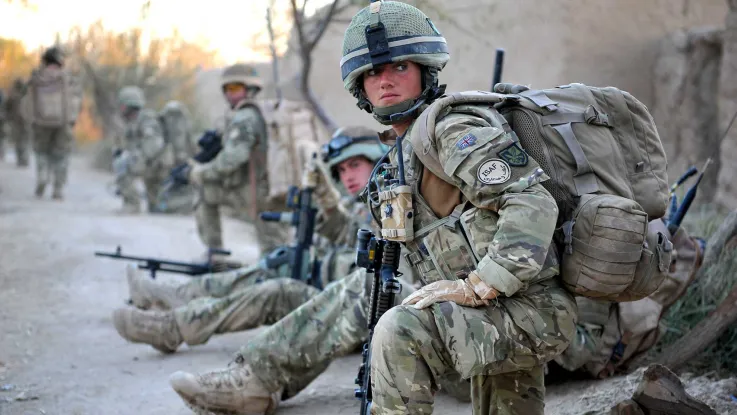 British Army patrol in Helmand, Afghanistan, 2010