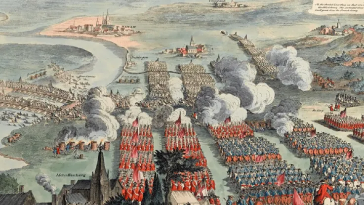 The Battle of Dettingen, 1743