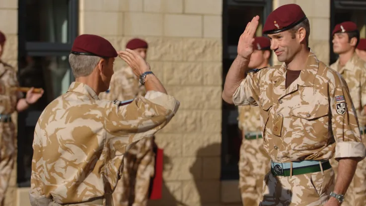 Soldiers saluting, 2008