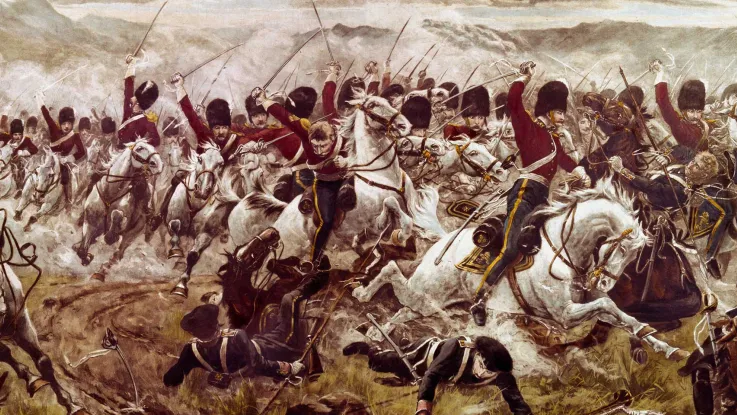 The charge of the Heavy Brigade at Balaclava, 1854