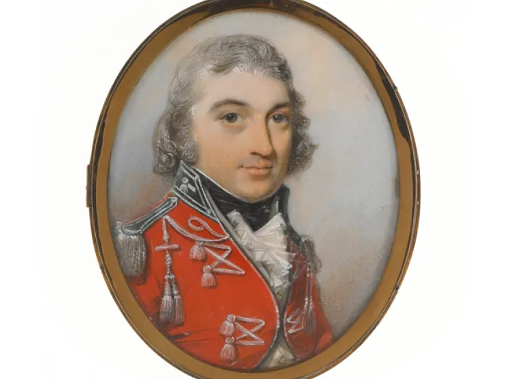 An unidentified officer of Fencible Cavalry, c1800