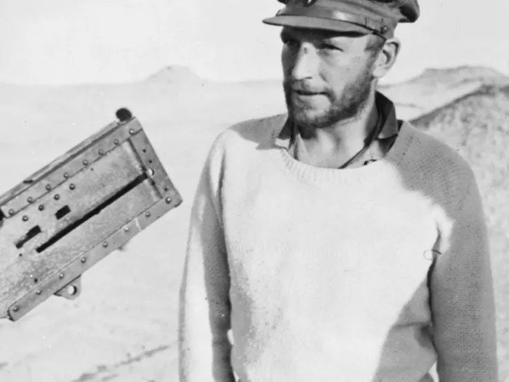 Lieutenant Colonel Robert 'Paddy' Mayne near Kabrit, Egypt, 1942
