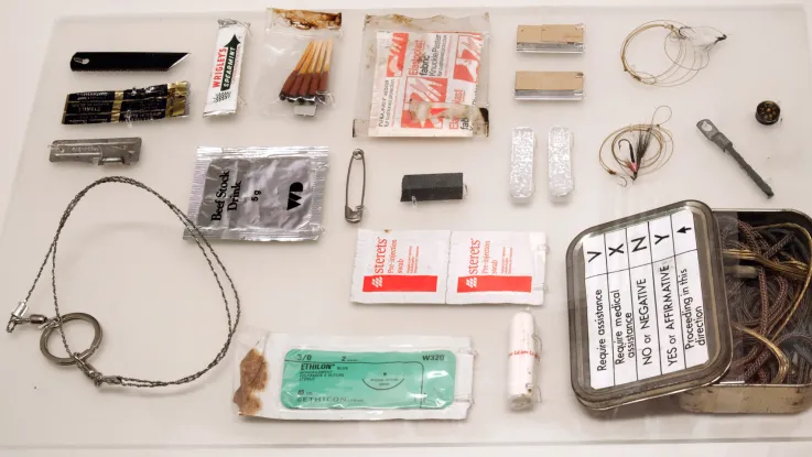 Andy McNab’s survival kit, c1990