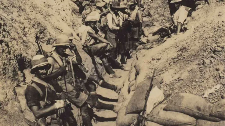 British and Gurkha troops, 1917