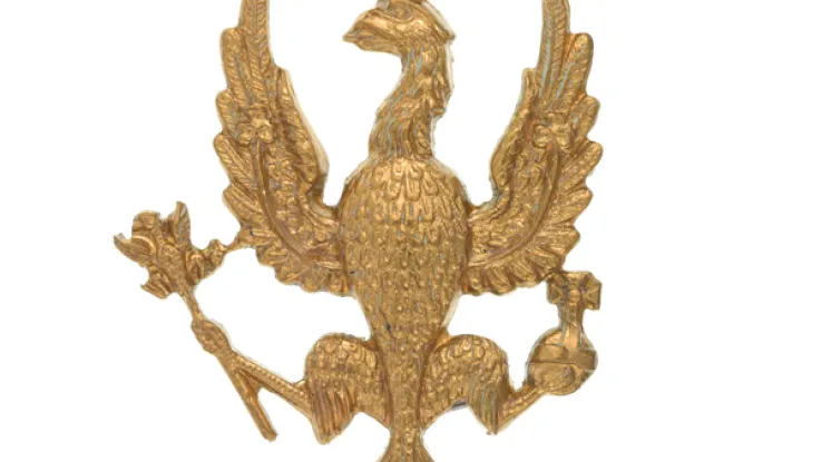 Cap badge, 14th/20th King’s Hussars, 1932