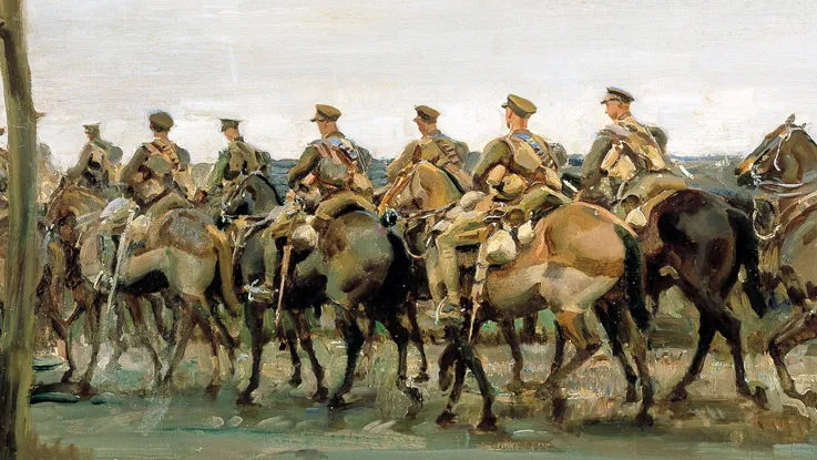 Lord Strathcona’s Horse on the march, 1918