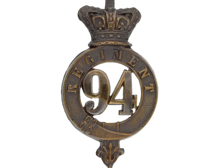 Other ranks' glengarry badge, 94th Regiment of Foot, c1874