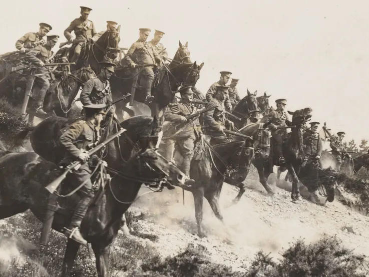 1st Reserve Regiment of Cavalry in training, 1914