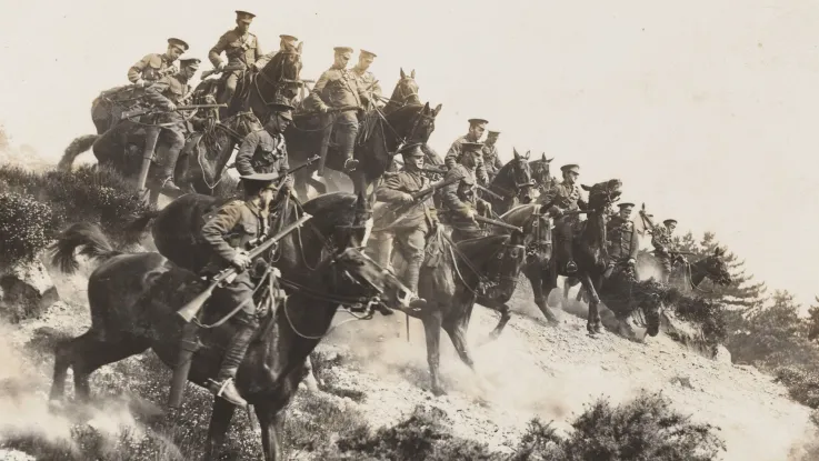 1st Reserve Regiment of Cavalry in training, 1914