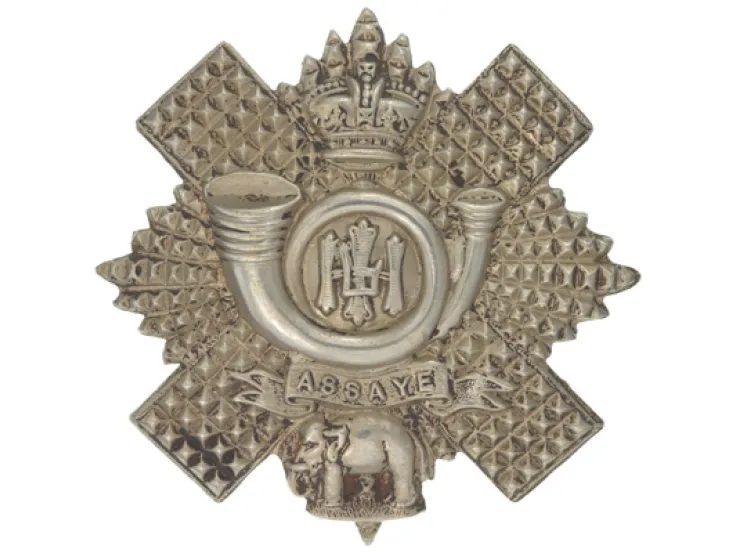 Other ranks’ glengarry badge, The Highland Light Infantry, c1900