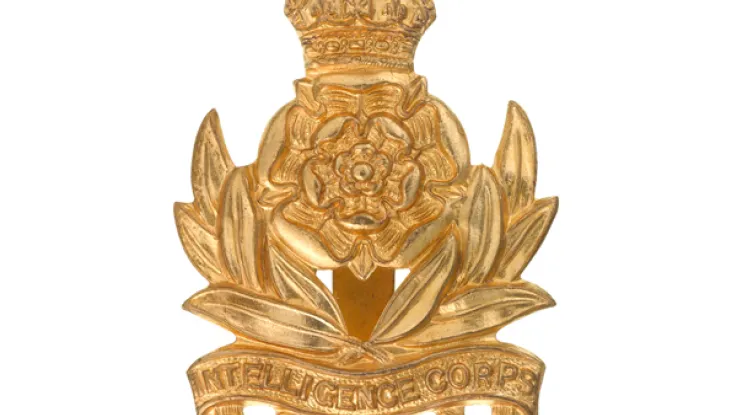 Other ranks' cap badge, Intelligence Corps, c1955