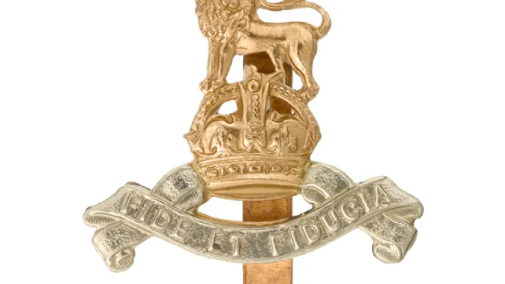 Other ranks' cap badge, Royal Army Pay Corps, c1945