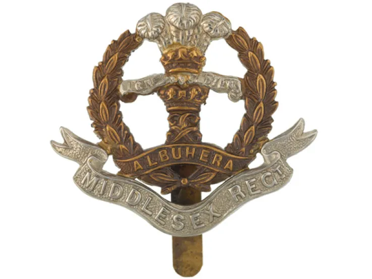 Other ranks’ cap badge, The Middlesex Regiment (Duke of Cambridge’s Own)