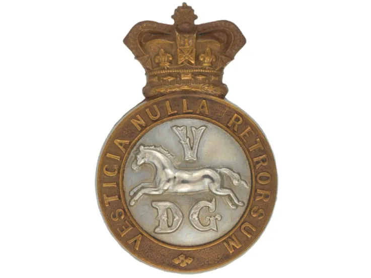 Other ranks' cap badge, 5th Dragoon Guards, c1900