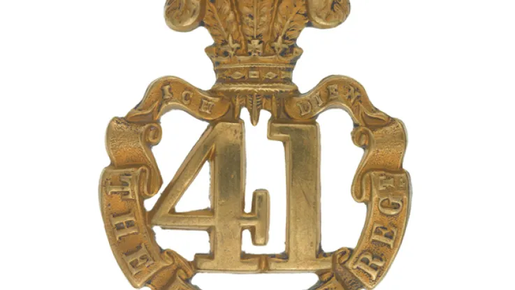 Glengarry badge, 41st (The Welsh) Regiment of Foot, c1874