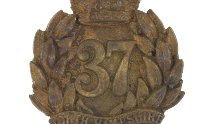 Glengarry badge, 37th (North Hampshire) Regiment, c1874