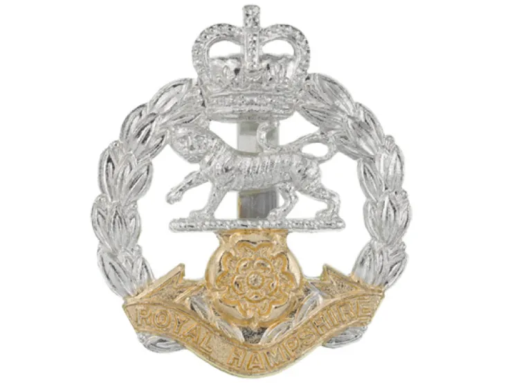 Other ranks' cap badge, The Royal Hampshire Regiment, c1971
