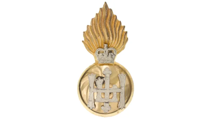 Cap badge, The Royal Highland Fusiliers (Princess Margaret's Own Glasgow and Ayrshire Regiment), 1976