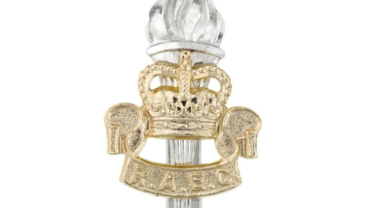 Other ranks' cap badge, Royal Army Education Corps, c1970